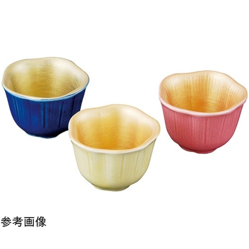 内金彩花型小付 桃 26918