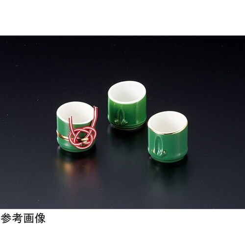 新陶器・竹型珍味入(金巻) 27768