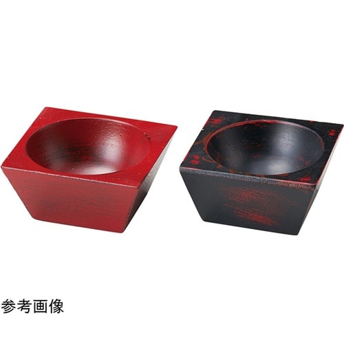 木製四角珍味入 根来 26683