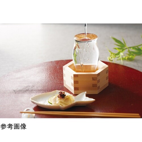 檜・亀甲枡(六角桝) 無塗装 12262