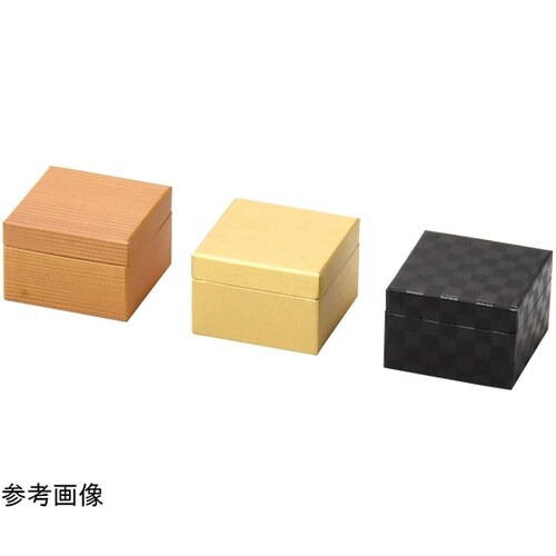 蓋付 紙料理箱(プチ)黒市松 28033