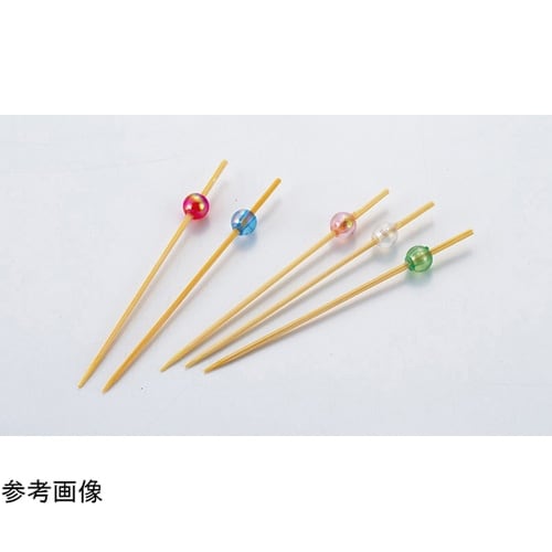 ビーズ串 7cm 赤 (50本入) 21