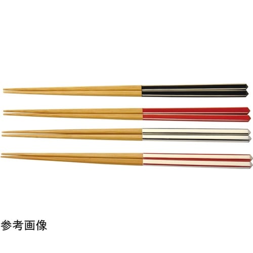 ダイヤカット研出箸(黒白) 08922