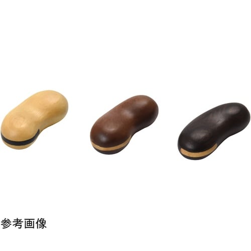 木製・そら豆型箸置 ダークブラウン 08