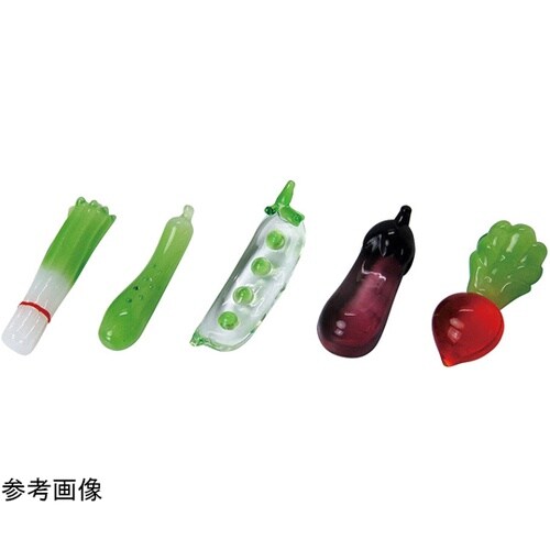 硝子箸置 野菜(さやえんどう) 0895