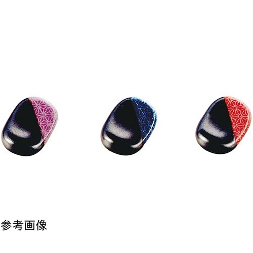 小判箸置 麻の葉 パープル 08627