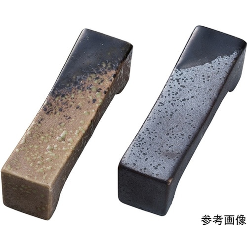 陶器・長角箸置 黒 15506