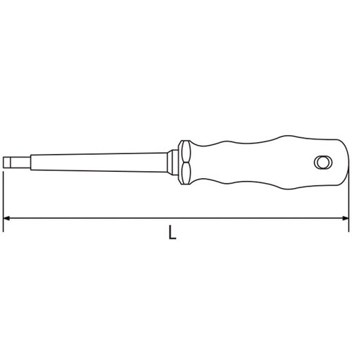絶縁工具 マイナスドライバー 全長180