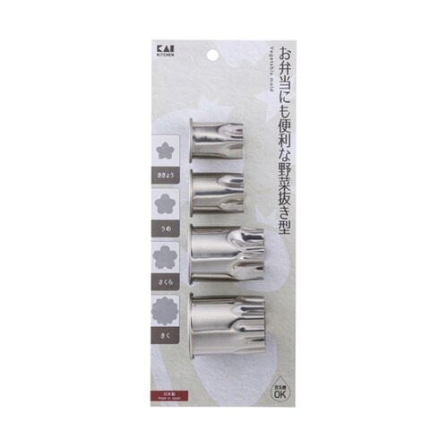 KK ステンレス野菜抜き型 花4個組 D