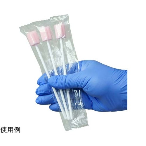 口腔ケアスポンジ ピンク 花型 1箱50