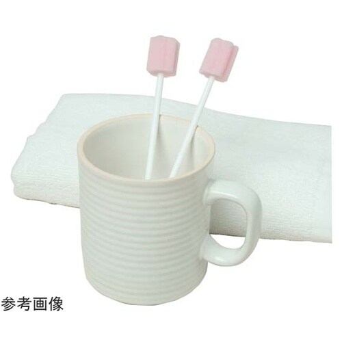 口腔ケアスポンジ ピンク 花型 1箱50