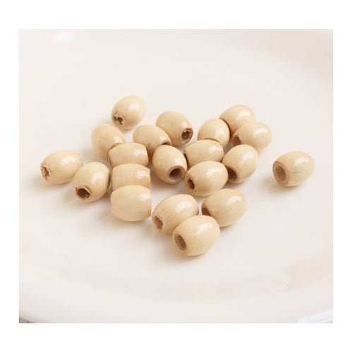 ウッドビーズ 約8×10mm 20個入