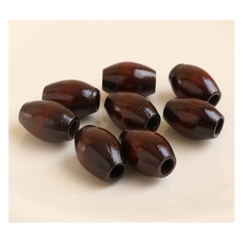 ウッドビーズ 約11×17mm 8個入