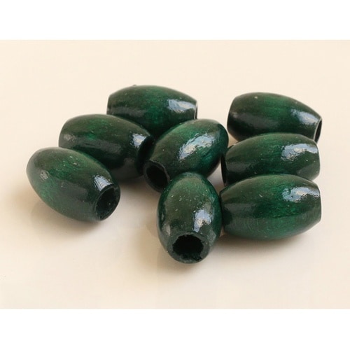 ウッドビーズ 約11×17mm 8個入