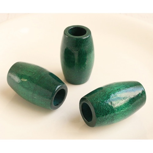 ウッドビーズ 約22×32mm 3個入