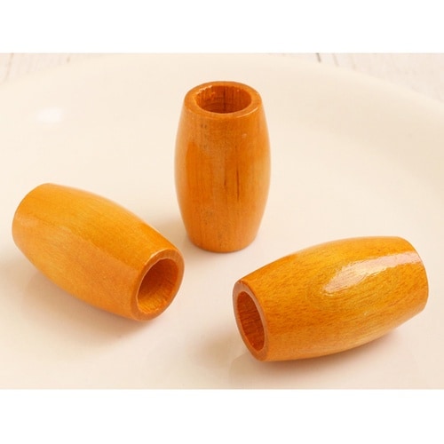 ウッドビーズ 約22×32mm 3個入