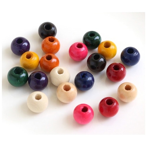 ウッドビーズ 10mm 20個入 ミック