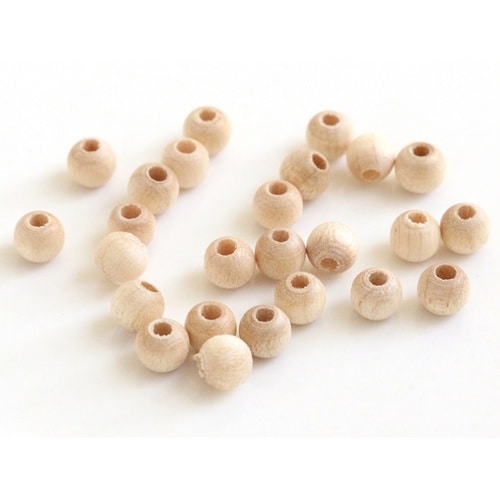 ウッドビーズ 5mm 25個入 キジ N