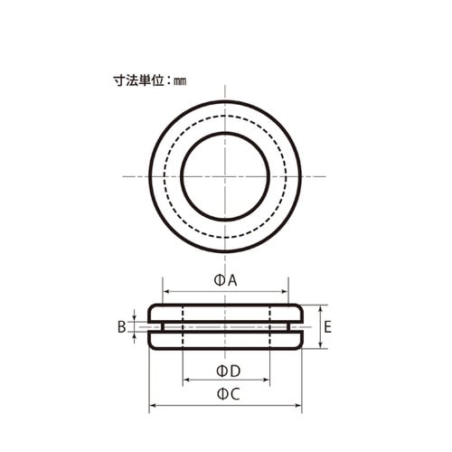配線穴カバー グロメット 8mm 1パッ