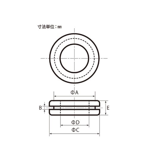 配線穴カバー グロメット 25mm 1パ