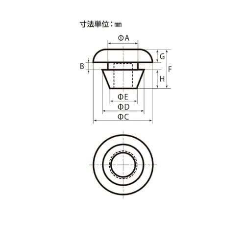 差し込みバンパー 18mm 1パック(1