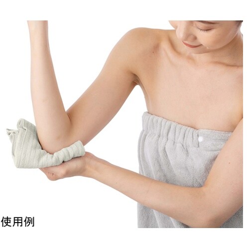 あかすりタオル グロッシーナ グレージュ