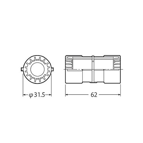 φ16mm フレキ管カップリング EA9
