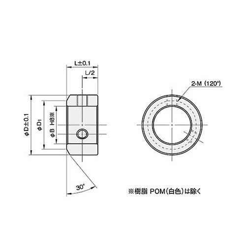 6x16x10mm セットカラー(SUS