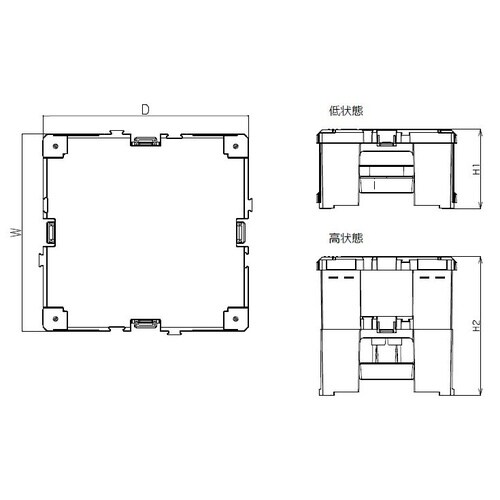 EA903AL−51 500x500x 288mm