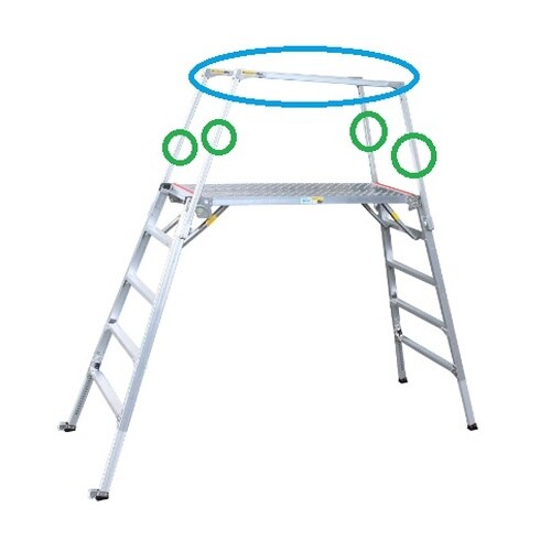 EA905DF−33 105−141cm 足場台(