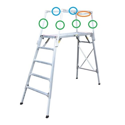 EA905DF−51 105−141cm 足場台(