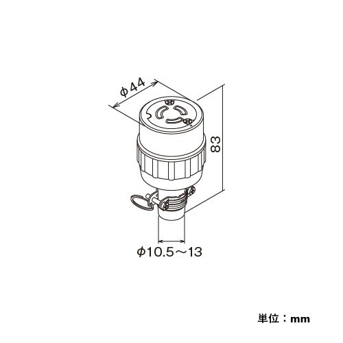 EA940BC−2 AC125V/15A コネクタ
