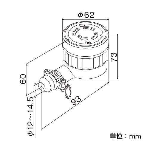 EA940BJ−7 AC250V/20A 引掛ゴム