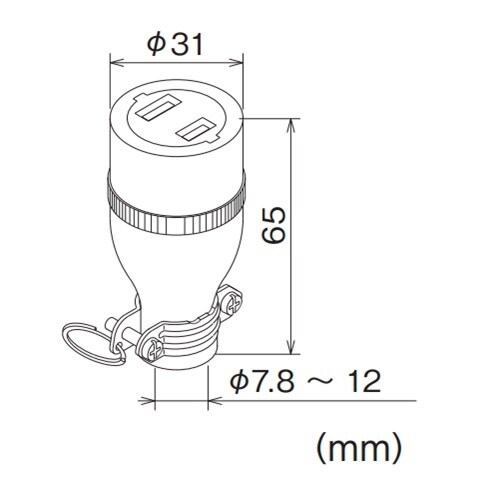 EA940BV−2 AC125V/15A ゴムコネ