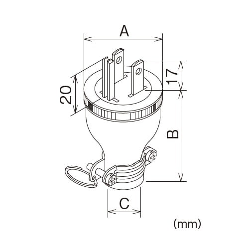 EA940BW−2 AC250V/15A ゴムプラ