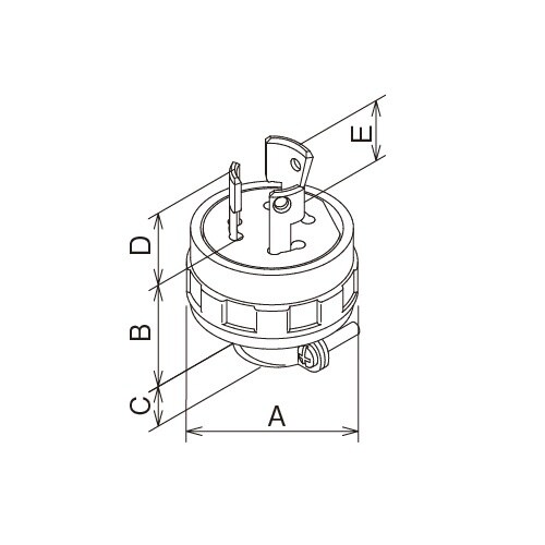 EA940BW−4 AC250V/20A 引掛プラ