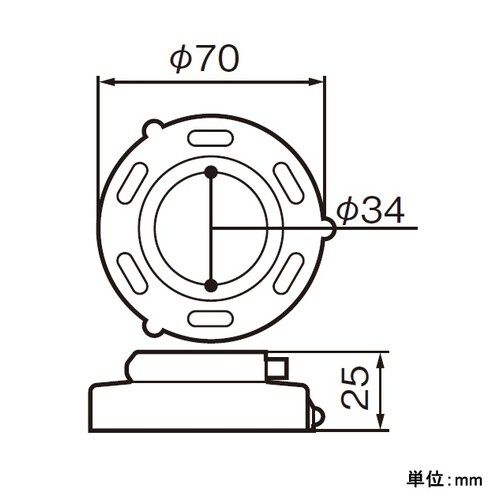 EA940C−103 φ70x25mm セードホル