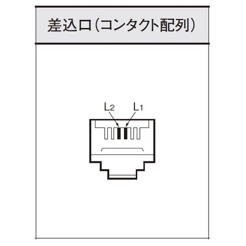 EA940CD−421 電話線モジュラジャック (