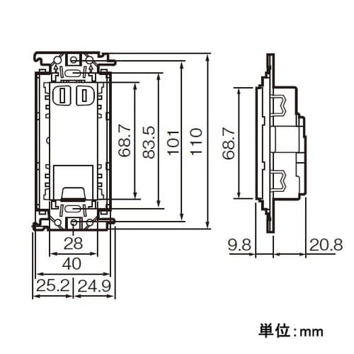 EA940CD−465 125V/15A 埋込コン