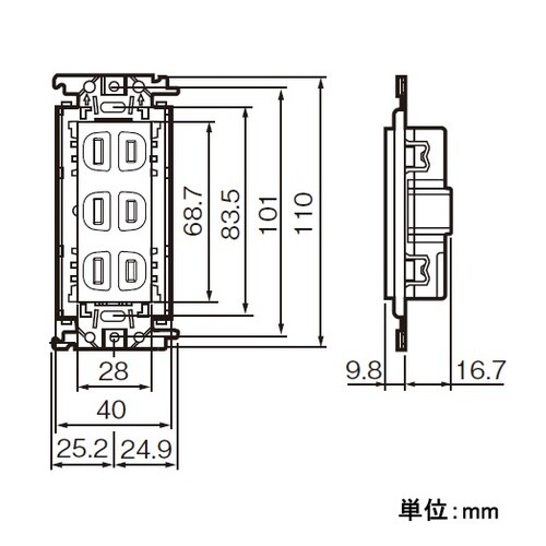 EA940CD−468 125V/15A 埋込コン