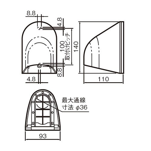 EA940CE−481 93x110x140mm