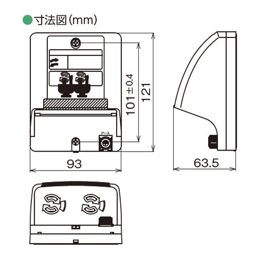 EA940CG−8 AC125V/15A 防雨型コ
