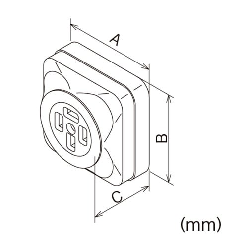 EA940CL−10 250V/20A 角型コンセ