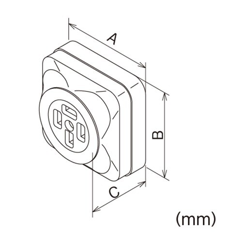 EA940CL−8 250V/15A 角型コンセン