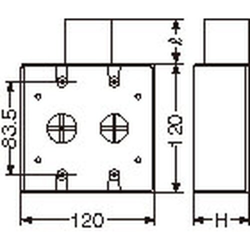 EA940CS−103 φ28mm 露出ボックス(
