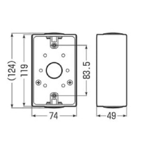EA940CS−175 φ22mm 露出ボックス(