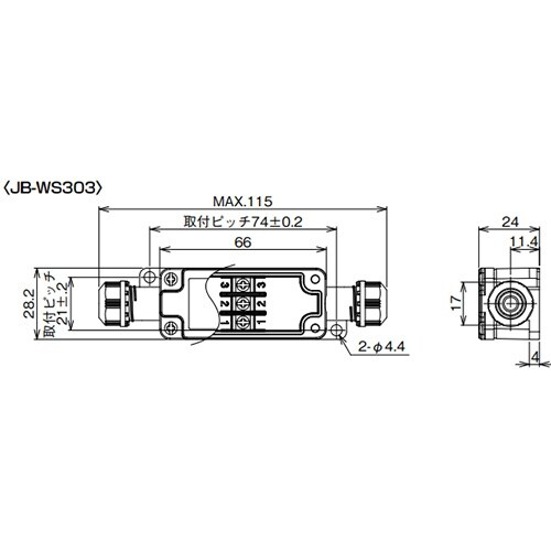 EA940CX−3JA 3極(300V/15A)