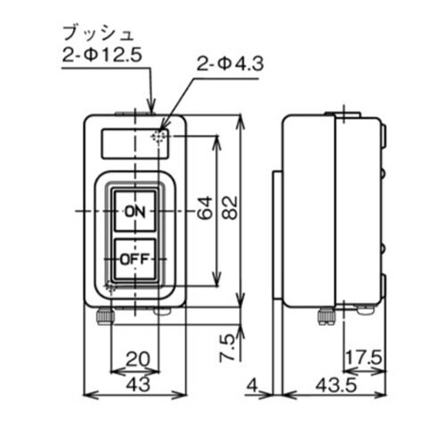 EA940DF−62 10A/3P三相 押しボタン