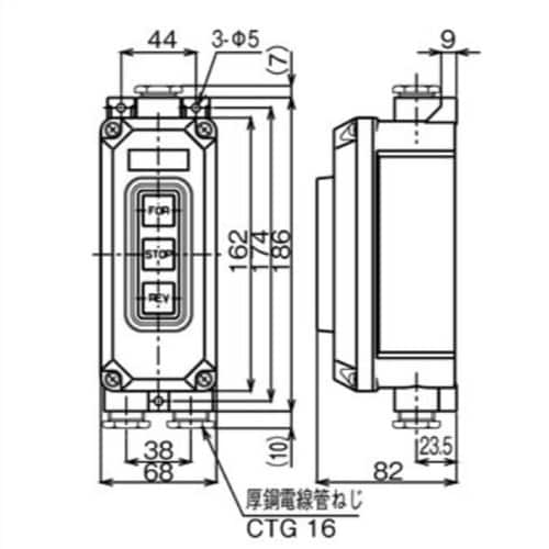 EA940DF−92 15A/3P三相 押しボタン