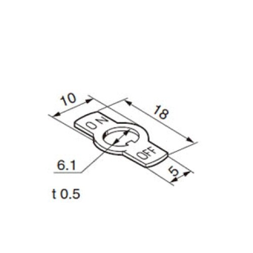 EA940DH−191 6.5mm用 トグルスイッ